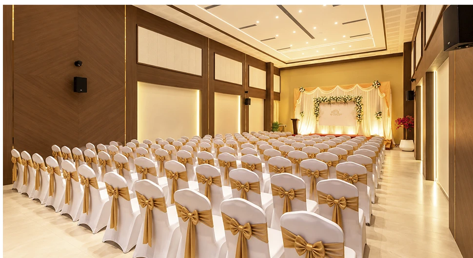 Full auditorium view of Sidhvin Banquet Hall Honnavar