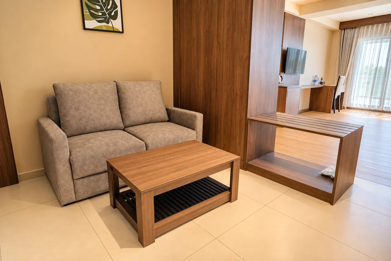 Family Suite Room interior photo 3 at Hotel Pumerai Honnavar