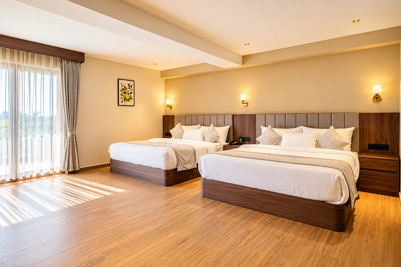 Family Suite Room preview at Hotel Pumerai Honnavar