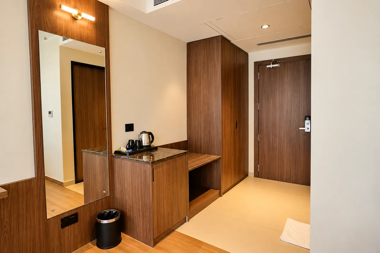 Premium Room interior photo 3 at Hotel Pumerai Honnavar