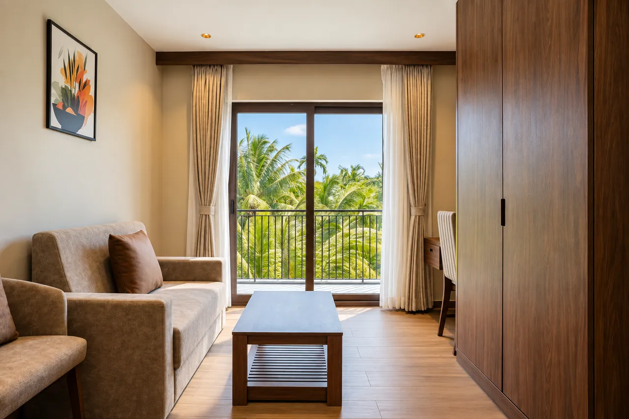 Suite Room interior photo 3 at Hotel Pumerai Honnavar